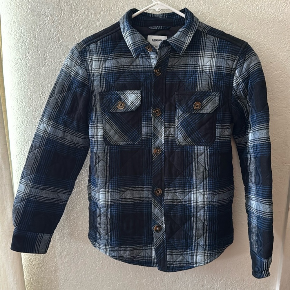 Sonoma Quilted Lined Plaid Shirt Jacket